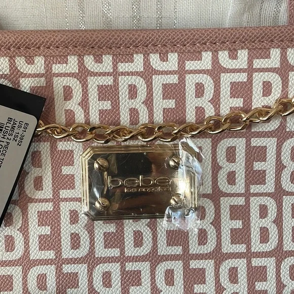 Women’s James 2 Piece Tote Blush Logo/ Blue - Picture 4 of 13